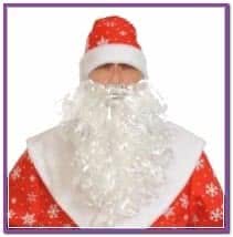 Борода Деда Мороза 30 см
