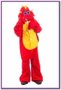 Детская пижама-кигуруми Рубиновый дракон