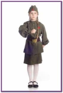 Детский костюм Девочки солдата