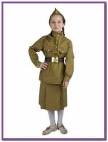 Детский костюм Девочки военной