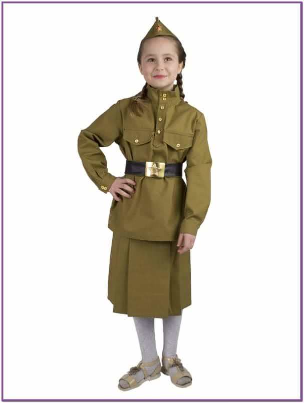 Детский костюм Девочки военной