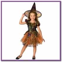 Детский костюм элегантной ведьмочки