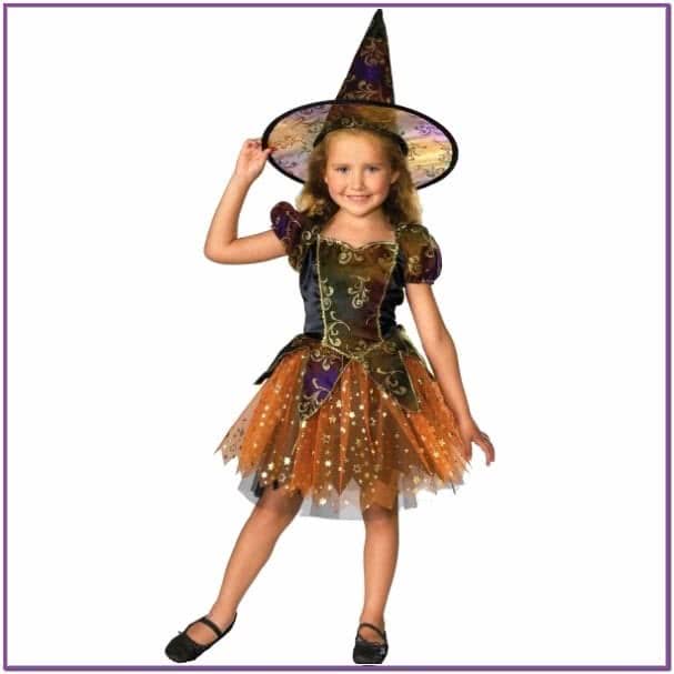 Детский костюм элегантной ведьмочки