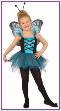Детский костюм голубой бабочки