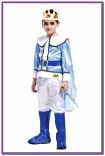 Детский костюм Короля в бело-голубом