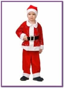 Детский костюм Красного Дедушки Мороза