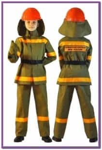 Детский костюм маленького пожарного