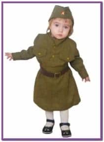 Детский костюм Малышки Солдаточки