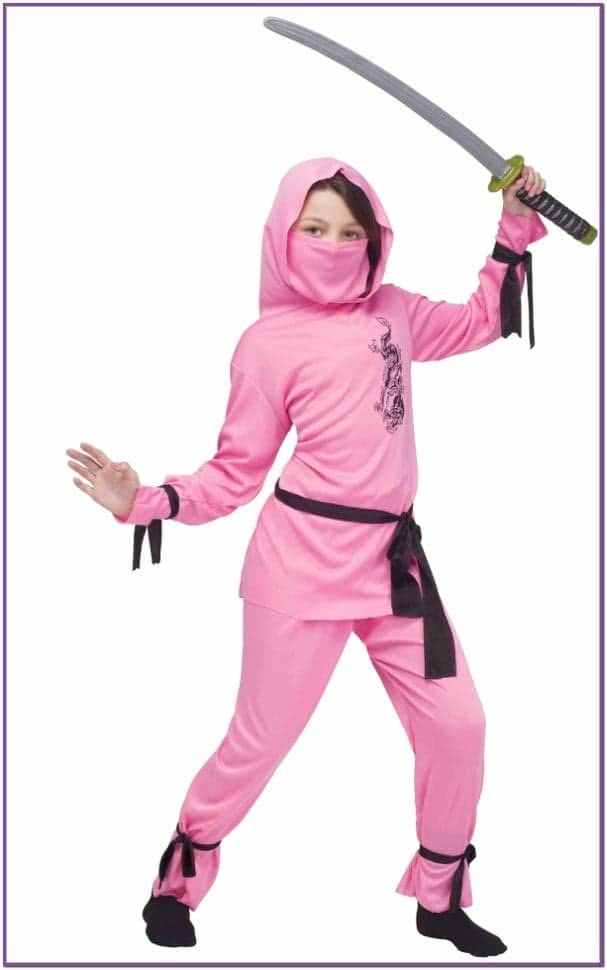 Детский костюм розовой ниндзя