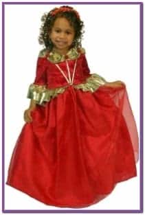 Детский костюм рубиновой королевы