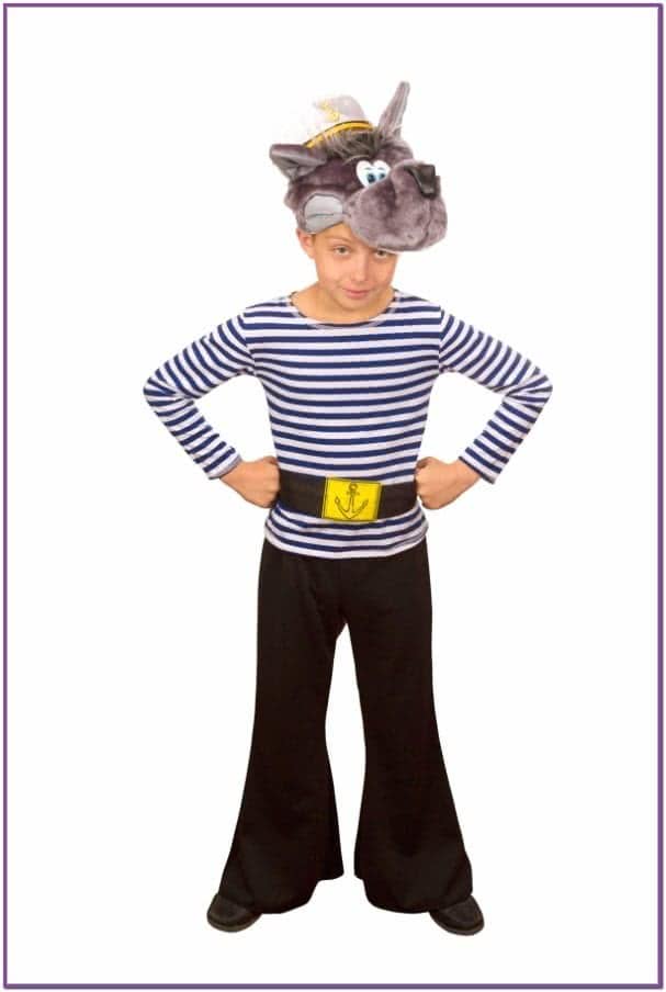 Детский костюм волка-моряка