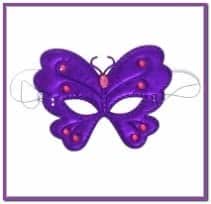 Фиолетовая маска на глаза Бабочка