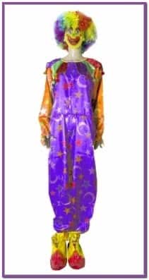 Фиолетовый клоунский костюм