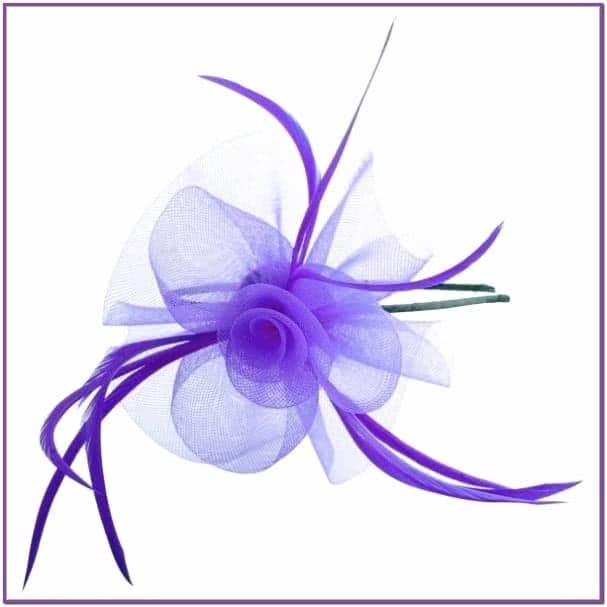 Фиолетовый ободок с цветком