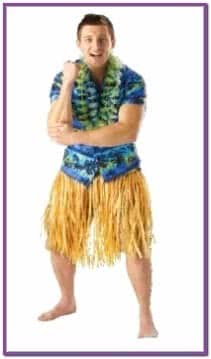 Гавайская бежевая юбка