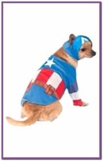 Костюм для собаки Капитан Америка