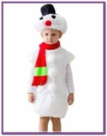 Костюм Снеговика с шарфом