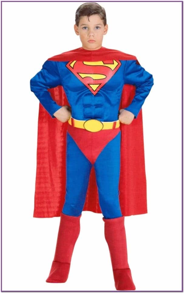 Костюм Супермена с мышцами детский