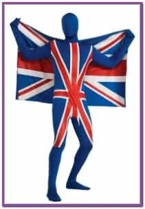 Костюм Великобританский флаг вторая кожа