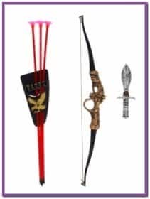 Набор оружия рыцаря с луком