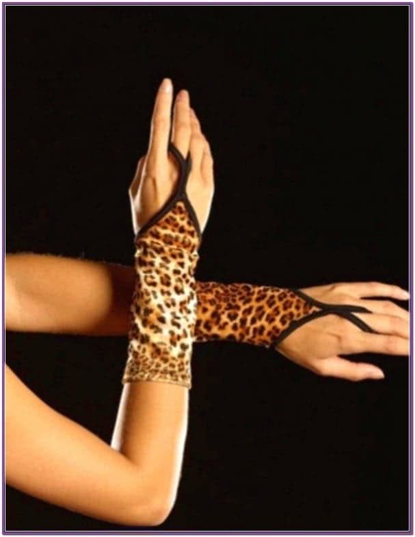Перчатки леопардовые