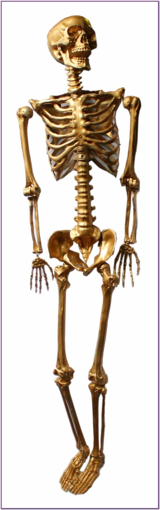 Подвесной Золотой скелет 160 см