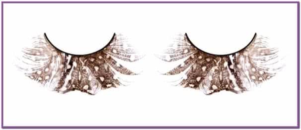 Ресницы перьевые - каштановые бабочки