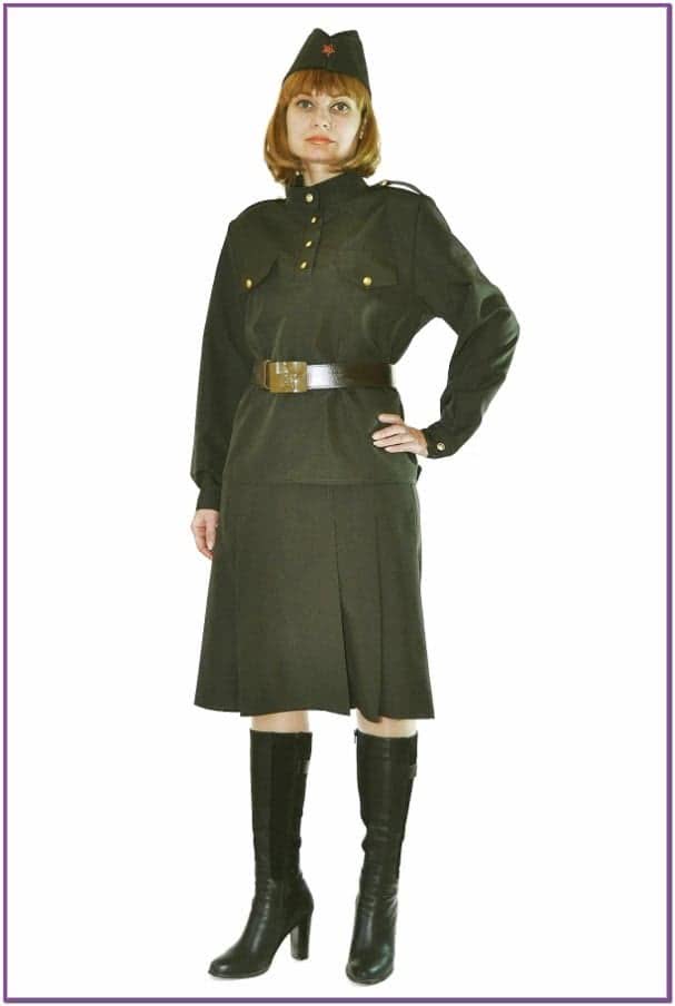Военный костюм женский