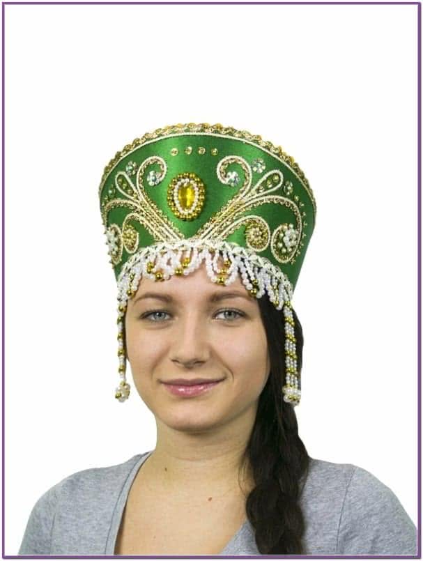 Зеленый кокошник Княжна