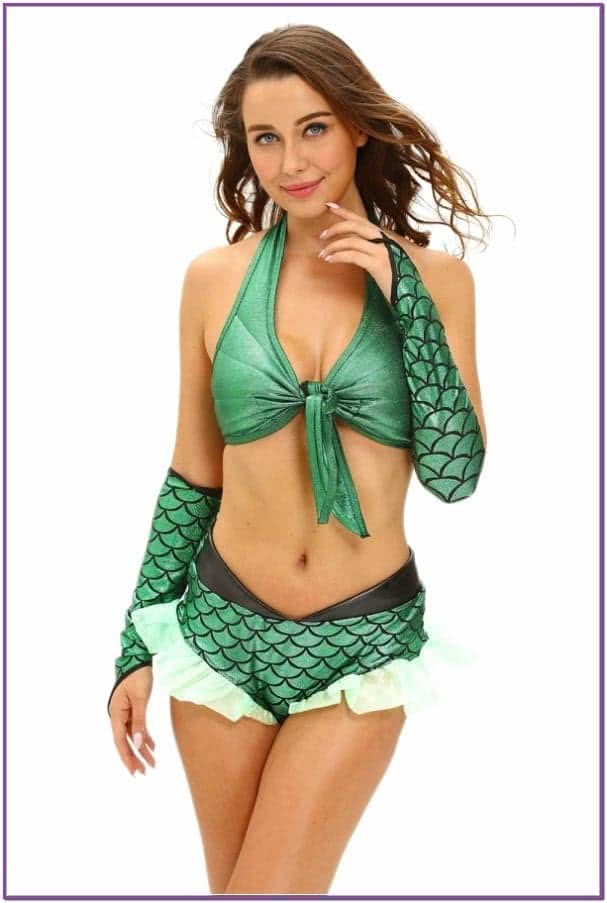 Зеленый костюм  русалочки