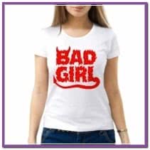 Женская футболка Bad girl